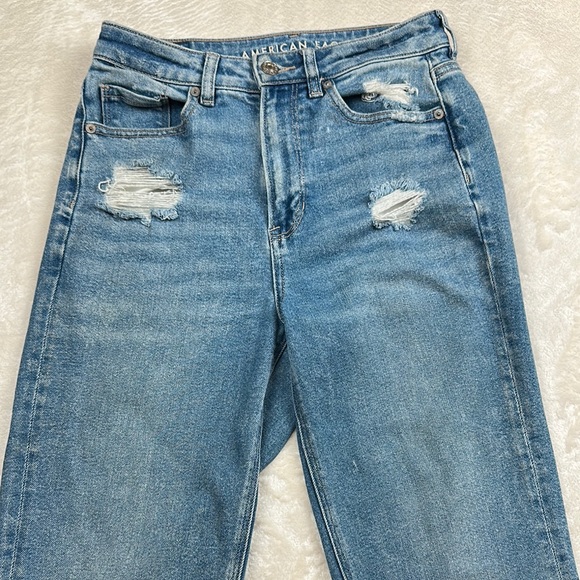 American Eagle Outfitters Blue Skinny Jeans Distressed - Picture 8 of 11